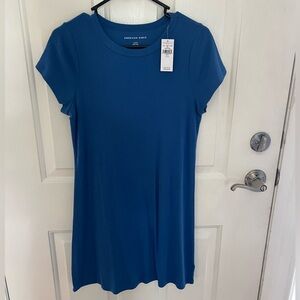 BRAND NEW. American Eagle royal blue tshirt dress. Size large.